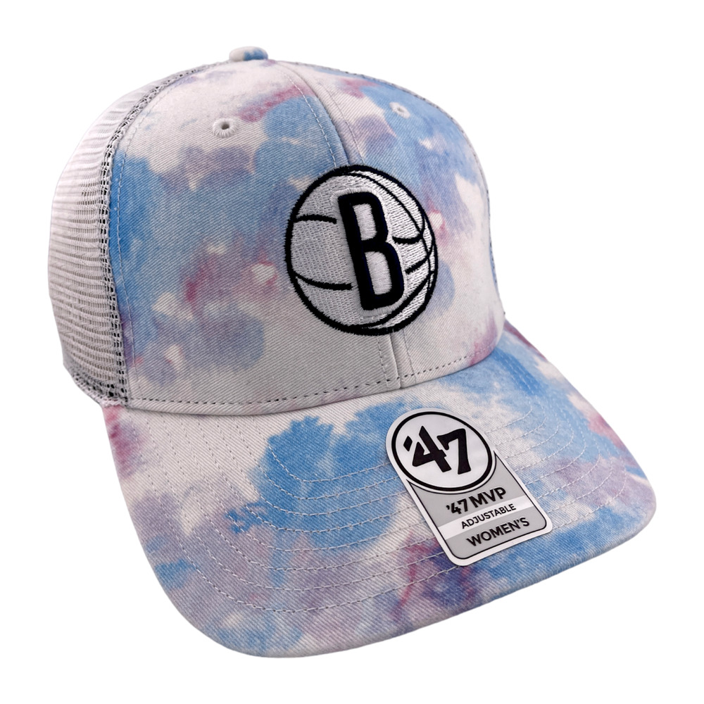 NEW '47 Brand Brooklyn Nets Cloud MVP NBA Women's Casey Adjustable Snapback Hat